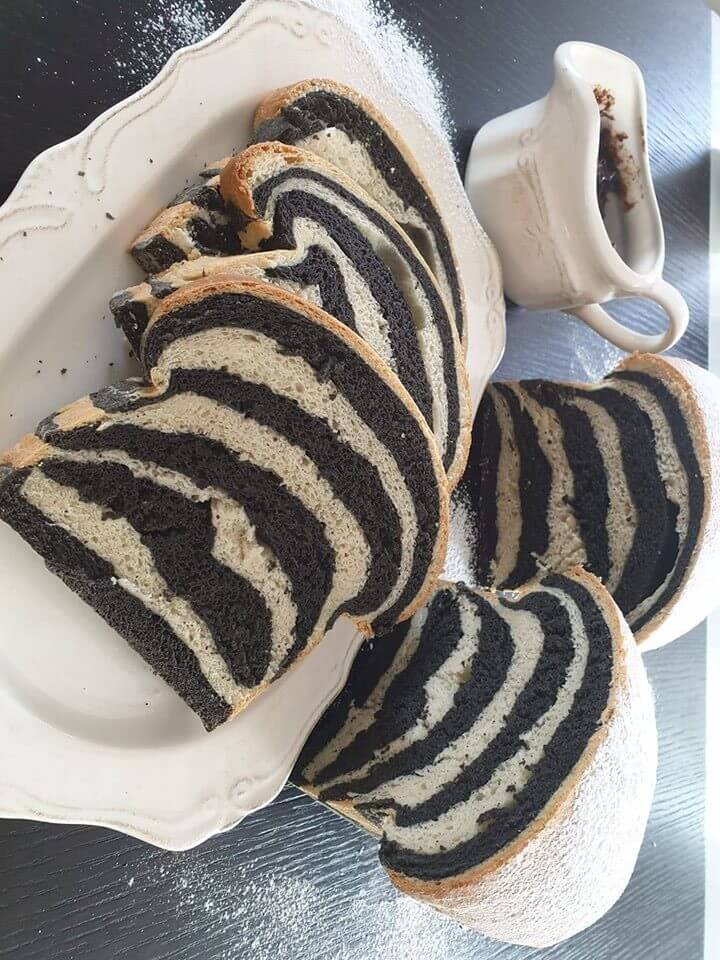 Zebra sweet bread
