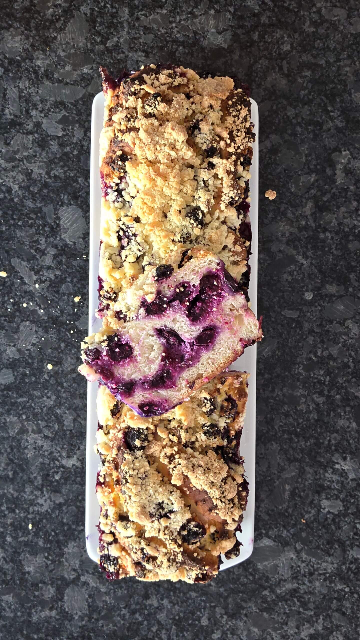 Tvarohová babka s čučoriedkami